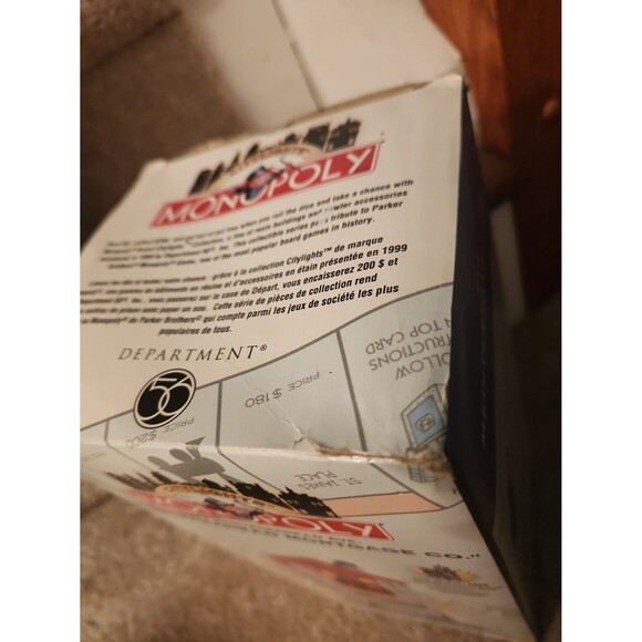 Dept 56 Monopoly Collab "Mediterranean Mortgage Co." Sixty Mediterranean Ave. - Picture 8 of 11